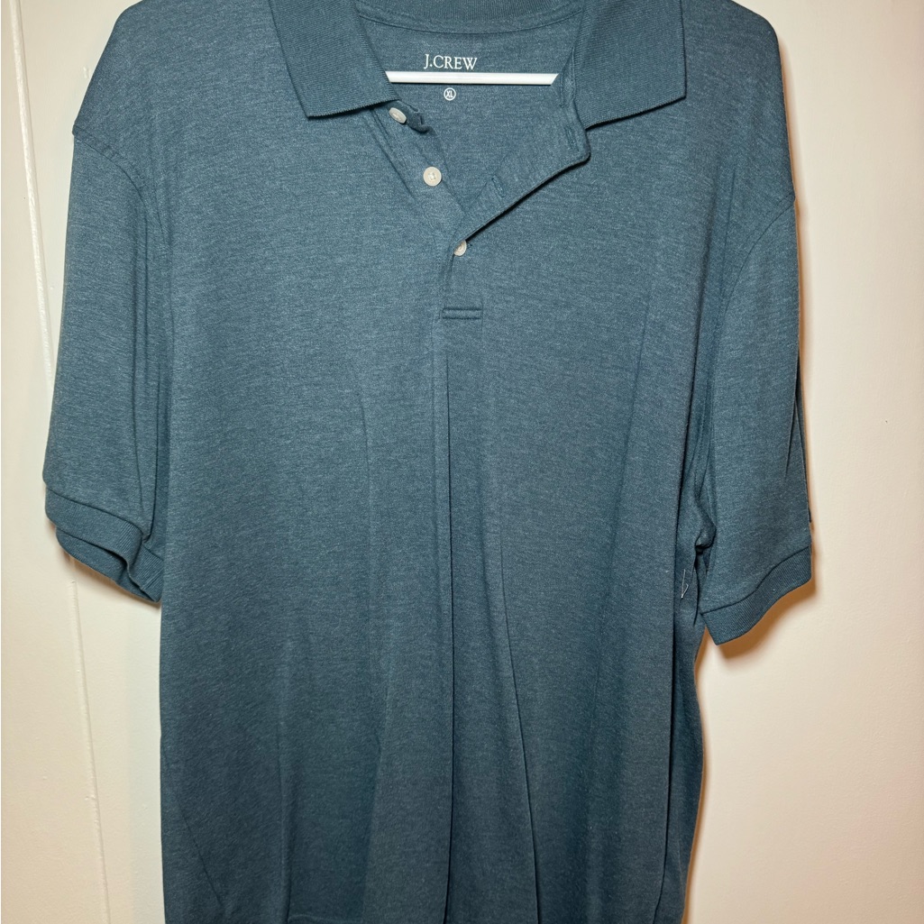 J. Crew Men's Teal Polo Shirt